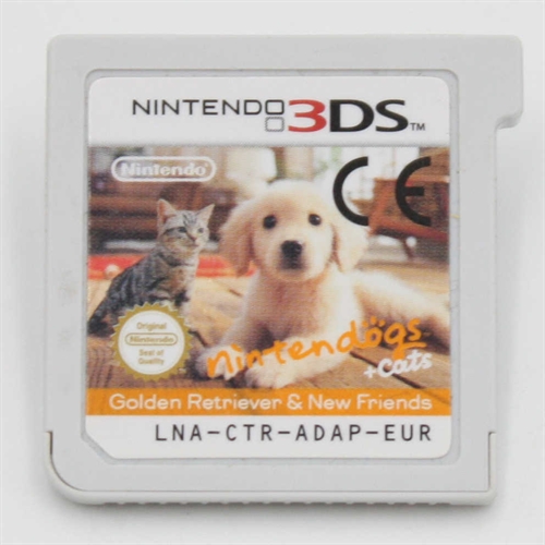 Nintendogs + Cats: Golden Retriever & New Friends - Cartridge - Nintendo 3DS (ENG) (A Grade) (Used)